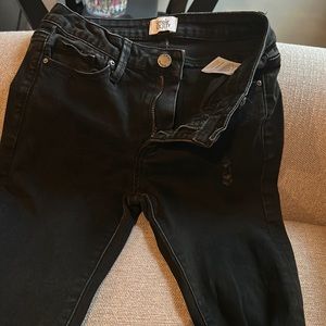 black denim jeans , size:3